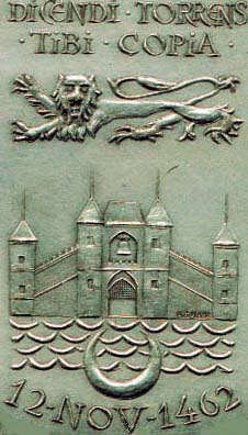 La m&eacute;daille du Barreau de Bordeaux(d&eacute;tail)
